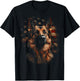 German Shepherd USA Flag Patriotic Dog Art T-Shirt - T-Shirt | Black