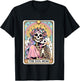 The Dog Mom Tarot Card Cute Skeleton Dog Lover Gift Graphic T-Shirt - T-Shirt | Black