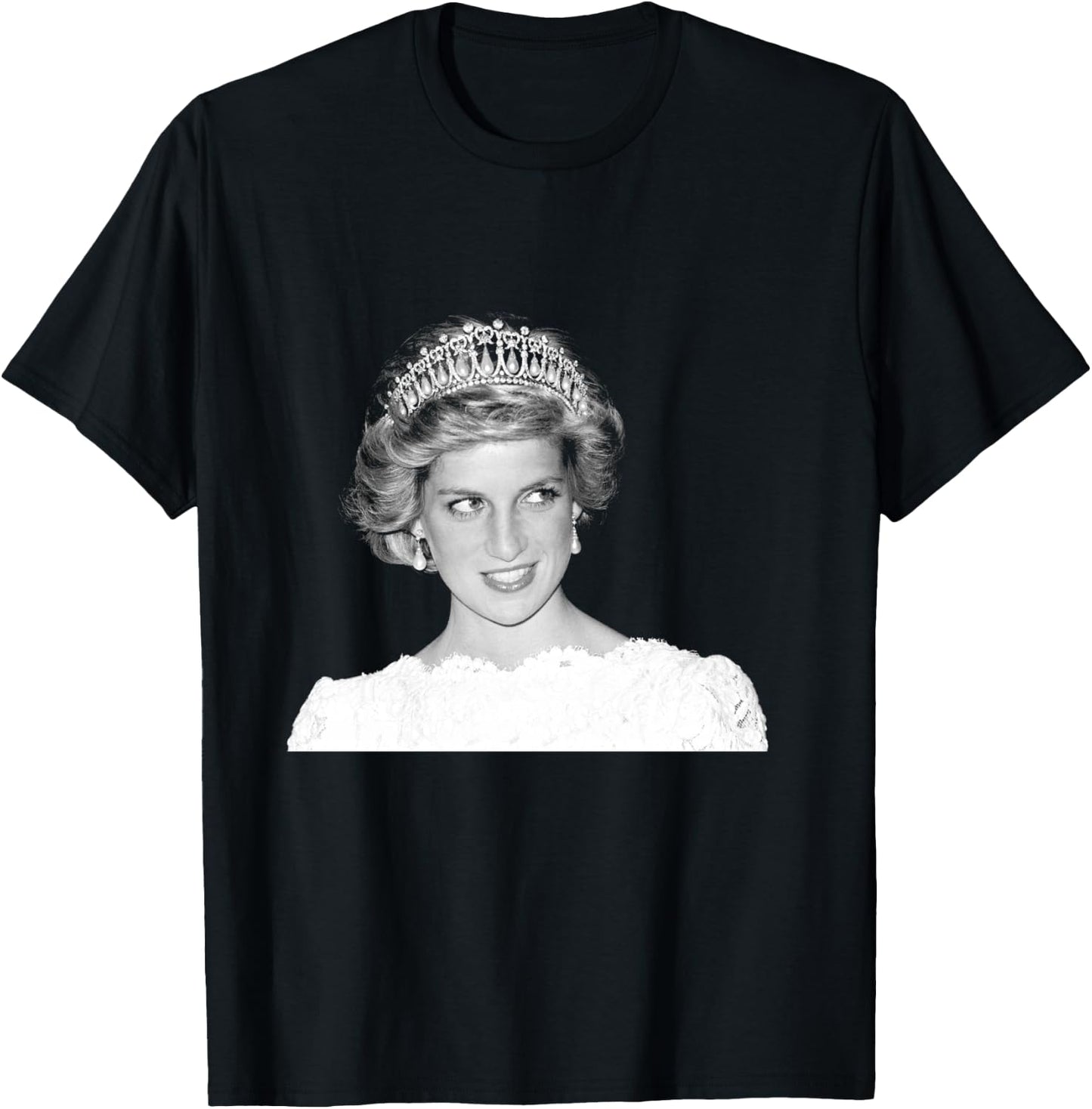 HRH Princess Diana Royal Family America Visit 1985 T-Shirt - T-Shirt | Black