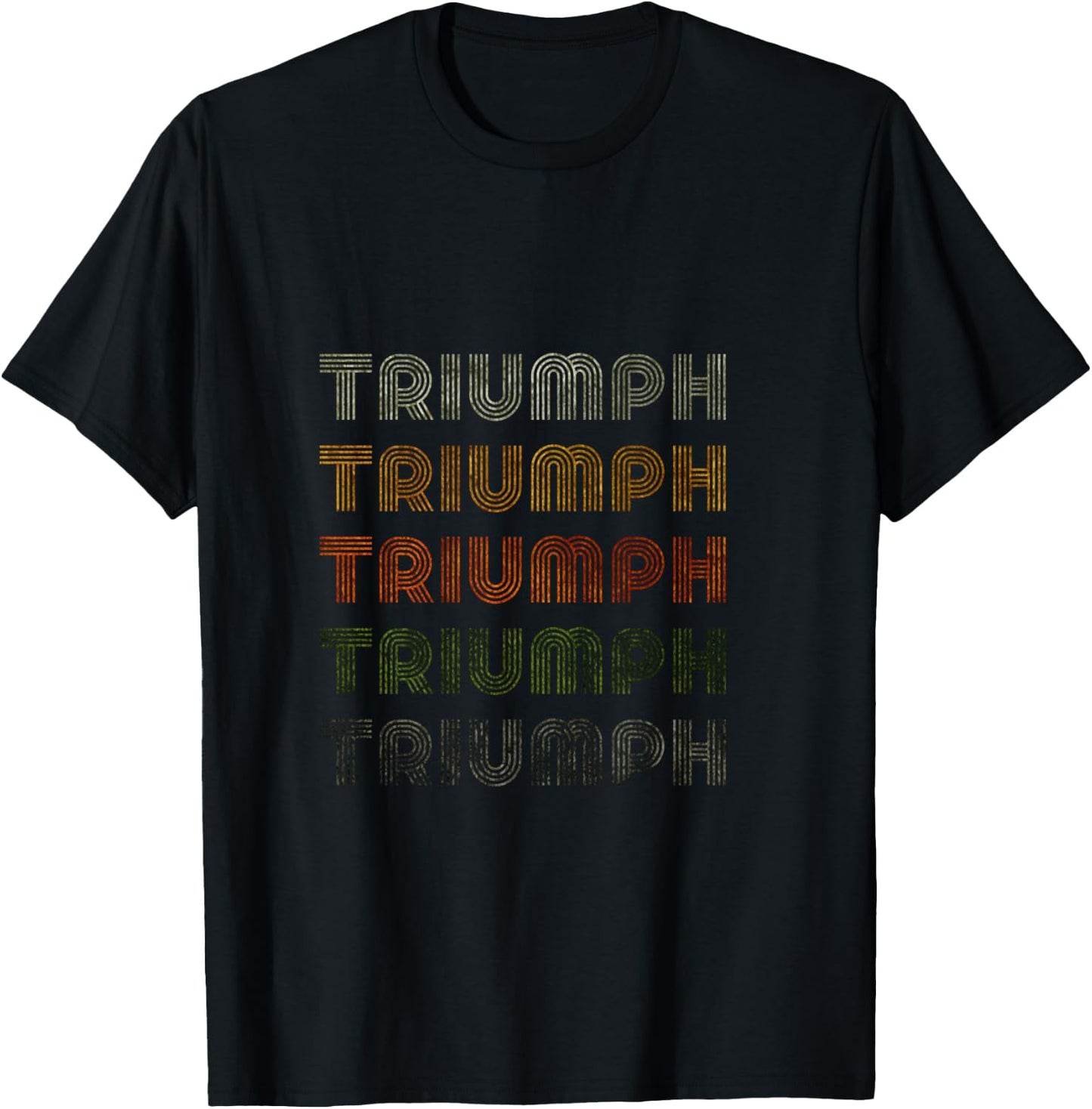 Triumph Love Heart Triumph Vintage Grunge Style , Black, Triumph , Black, S T-Shirt - T-Shirt | Black