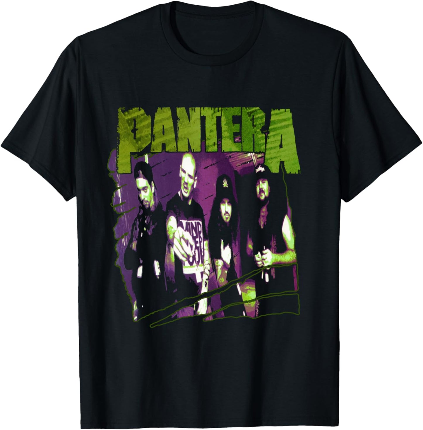 Pantera Offizielle Vintage-Skizze Langarmshirt T-Shirt - T-Shirt | Black