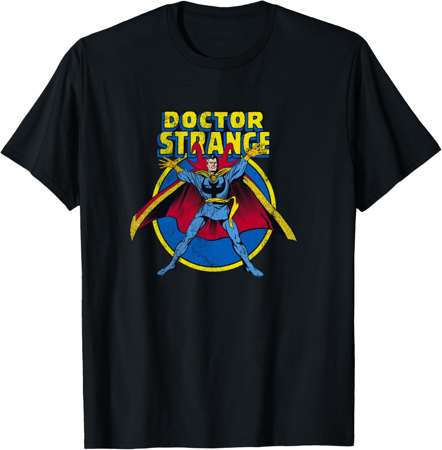 Marvel Comics Retro Doctor Strange Vintage Sorcerer Logo T-Shirt - T-Shirt | Black