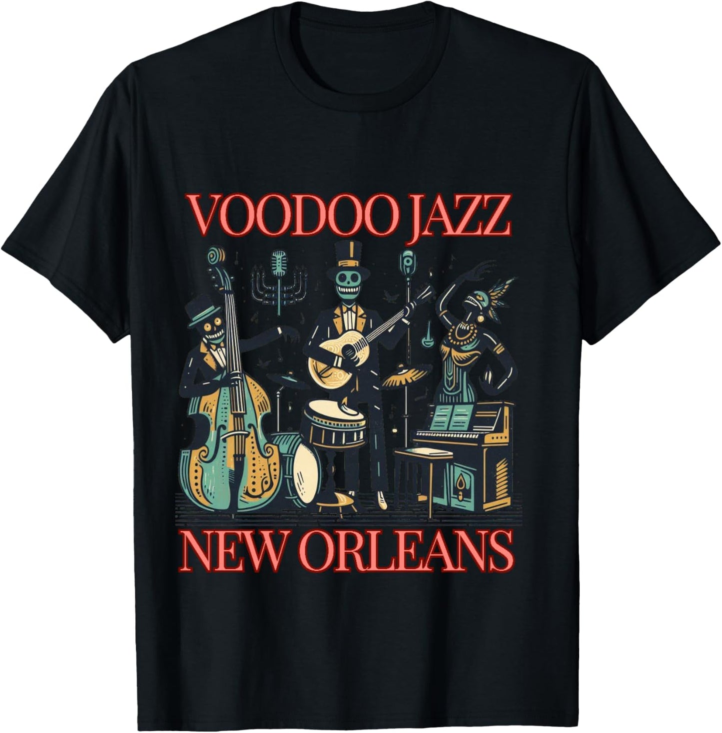 VOODOO JAZZ | Vintage T-Shirt - T-Shirt | Black