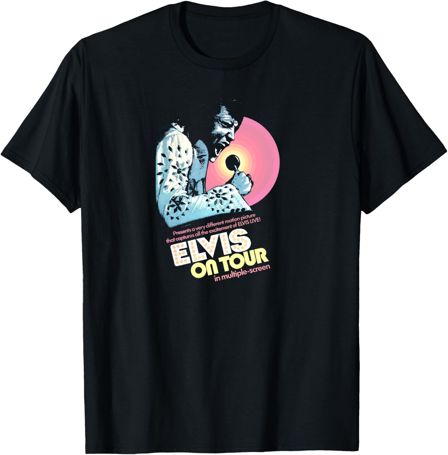 Elvis Presley On Tour T-Shirt - T-Shirt | Black