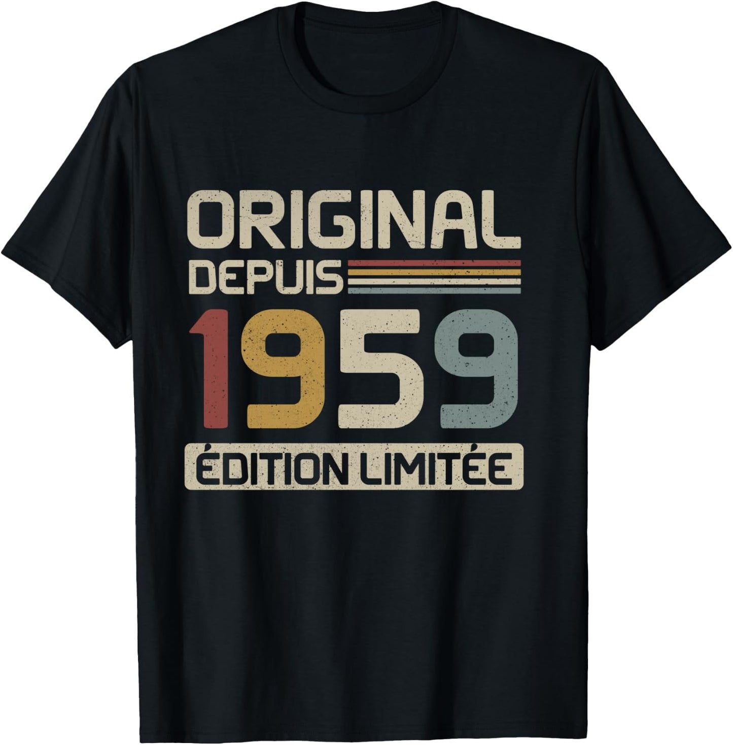 Original 1959 Birthday Gift 66 Years Old anniv 66 years , Black, S T-Shirt - T-Shirt | Black