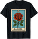rosa Mexican Lottery Bingo Game, Roses T-Shirt - T-Shirt | Black
