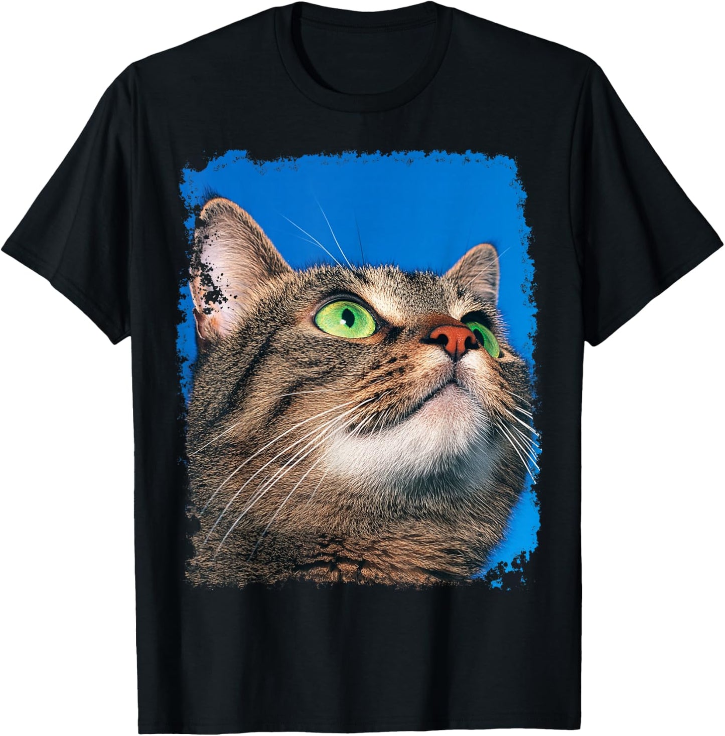 Cute Gray Cat T-Shirt - T-Shirt | Black