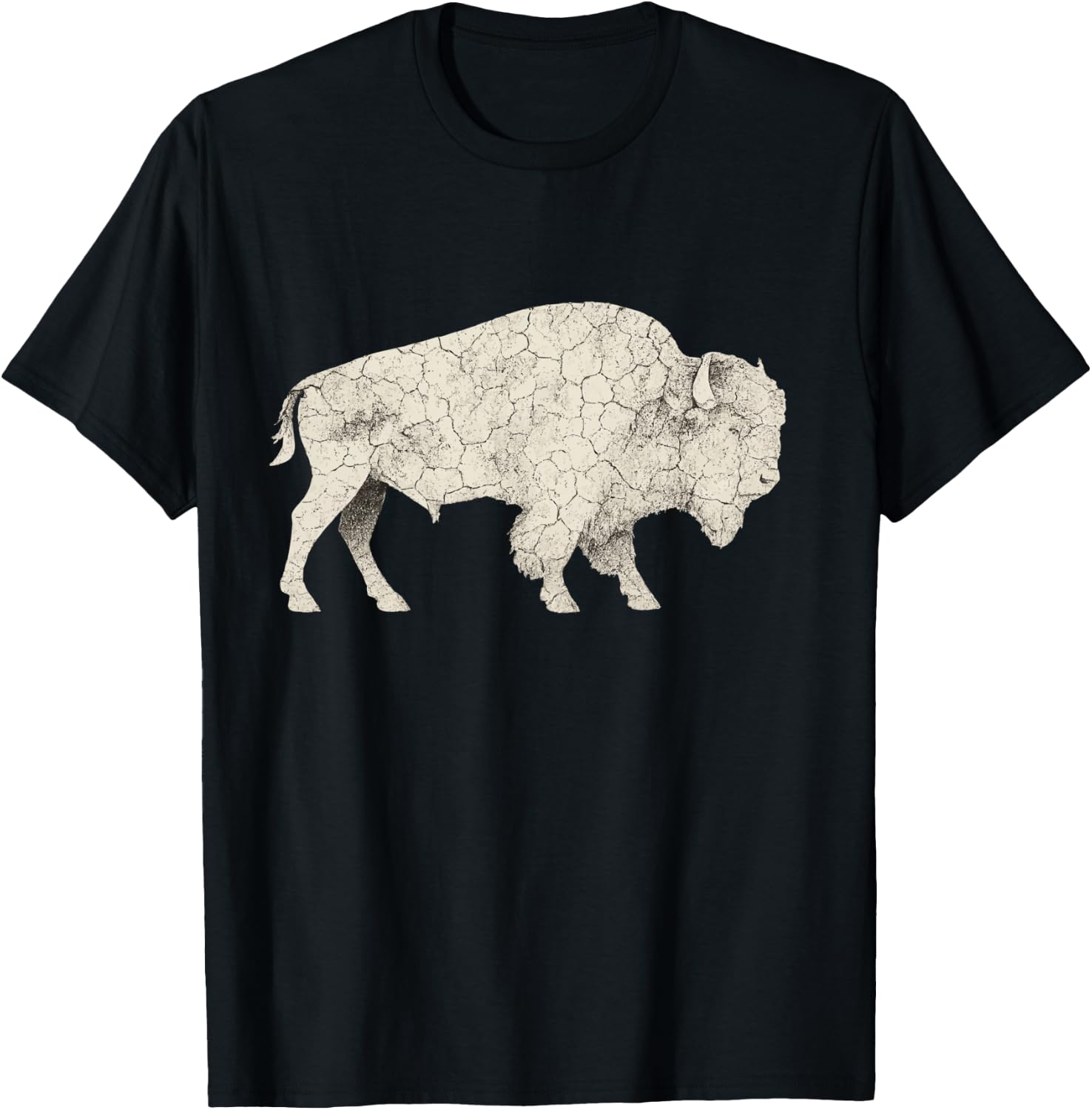 Bison American Buffalo T-Shirt - T-Shirt | Black