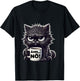 Grimmige Cat Work Colleagues Men Women Funny Cats Shirt, black, S T-Shirt - T-Shirt | Black
