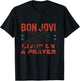Offizielles Bon Jovi Livin' On A Prayer Langarmshirt T-Shirt - T-Shirt | Black