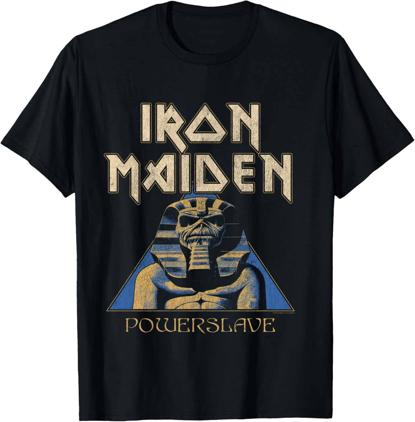 Iron Maiden - Pyramid Sphinx Navy , Blue, S T-Shirt - T-Shirt | Black