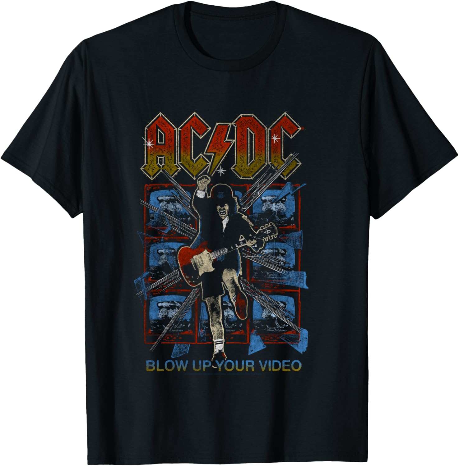 ACDC Blow Up Your Video Shirt, black T-Shirt - T-Shirt | Black