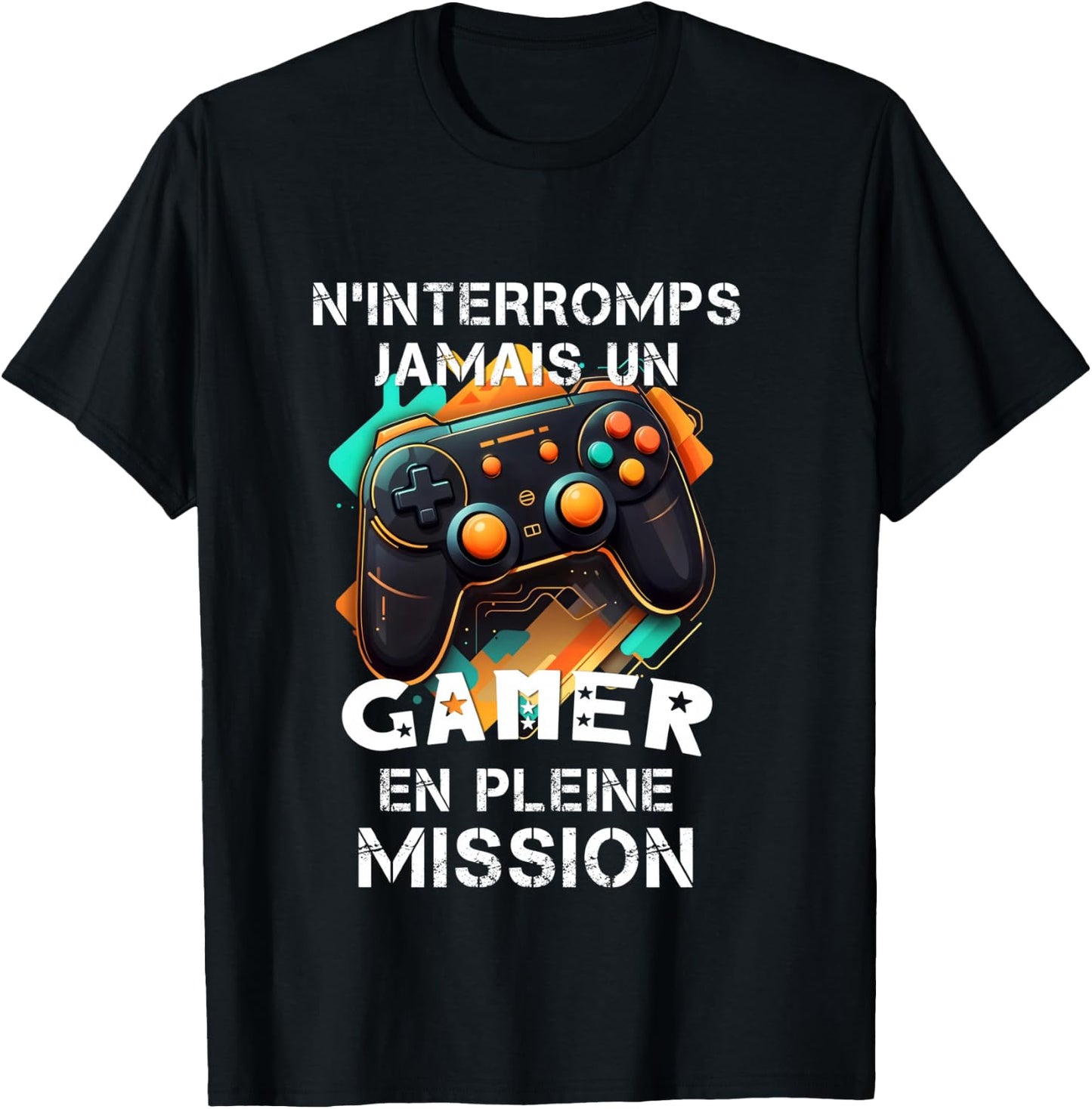 Gamer geek addicted to video games teen gaming console humor , Black, S T-Shirt - T-Shirt | Black