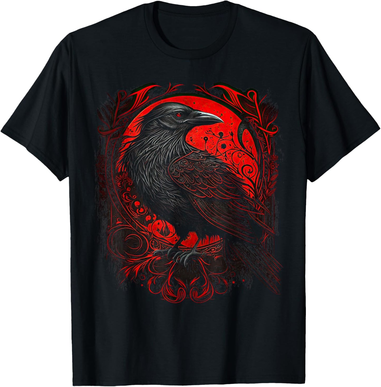 Odin's Raven Viking Norse Runes Nordmann Mythology T-Shirt - T-Shirt | Black