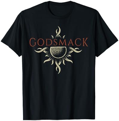 Godsmack Logo Sun On Black T-Shirt - T-Shirt | Black