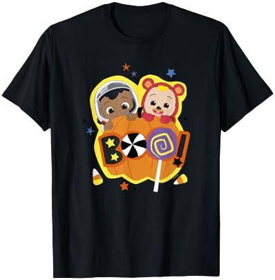 CoComelon Classic Halloween JJ and Cody T-Shirt - T-Shirt | Black