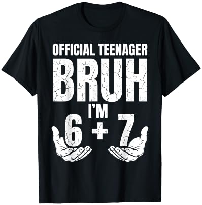 13th Birthday It's My 13 Bday Girls Boys Turning 13 Birthday T-Shirt - T-Shirt | Black