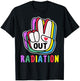 Out Radiation Cute End of Radiation Cancer Warrior T-Shirt - T-Shirt | Black