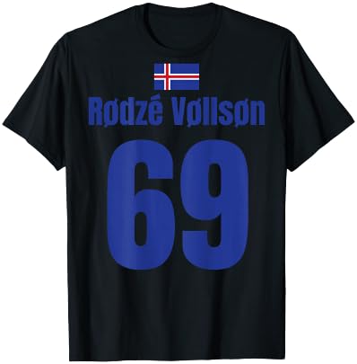 Island Sauf Trikot 69, Mallorca Sauf Trikot Weiss | Fussball T-Shirt - T-Shirt | Black