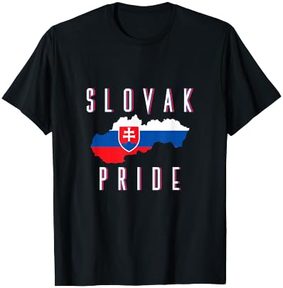 Slovakian Flag Patriotic Men Women Kids Proud Slovak T-Shirt - T-Shirt | Black