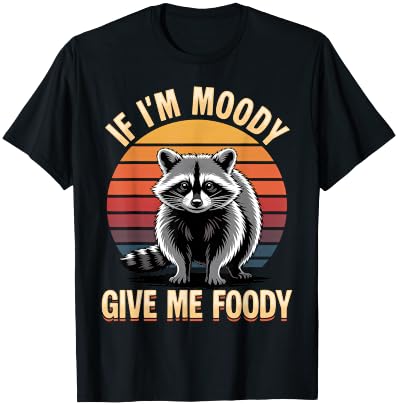Funny Raccoon T-Shirt - T-Shirt | Black