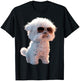 Maltese Bichon with Sunglasses Dog Love , Black, S T-Shirt - T-Shirt | Black